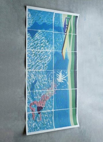 David Hockney - Pool with Two Figures (Paper Pools)