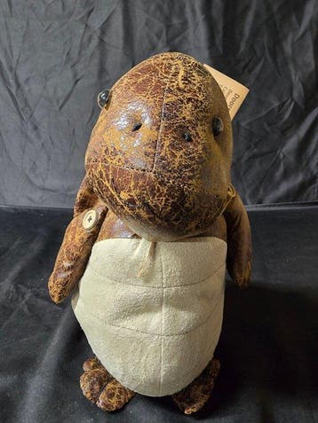 esschert design - Deurstopper (2) - schildpad - Suède, koe
