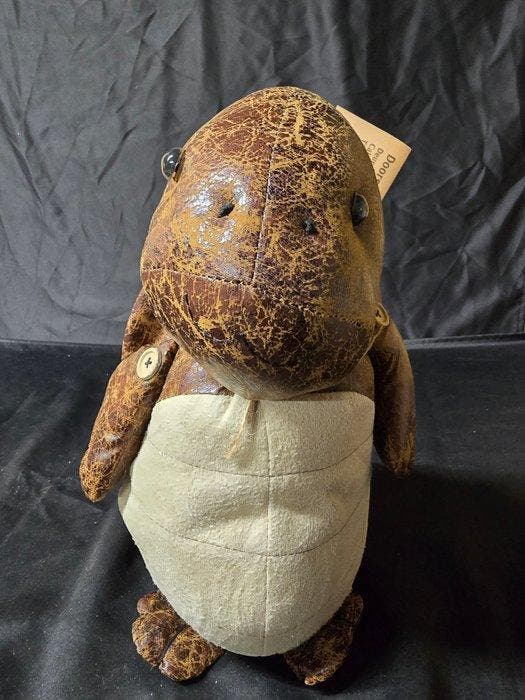 esschert design - Deurstopper (2) - schildpad - Suède, koe, Antiek en Kunst, Curiosa en Brocante