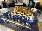 Dominique Kleiner - Échiquier “Hermès design Bleu Or” –