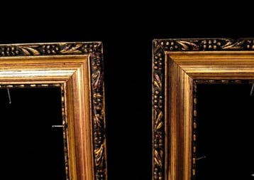 Lijst (2) - Hout, gips, goud, Antiek en Kunst