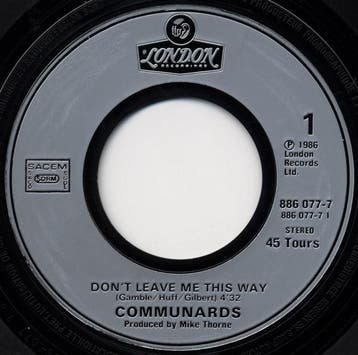 The Communards With Sarah Jane Morris - Dont Leave Me This, Verzenden, Gebruikt