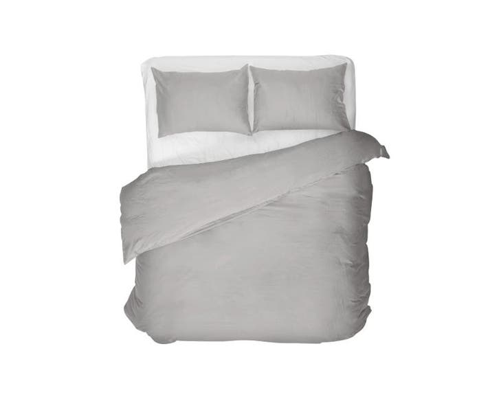 PRIMAVIERA DELUXE Egyptisch Katoen Uni Grijs - 240 x 200/260, Huis en Inrichting, Slaapkamer | Beddengoed