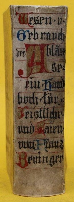 Franz Beringer - Handbemalter Pergamenteinband, Marienmaler