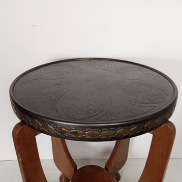 Bijzettafel - Met kegelvoetjes - Eik - Amsterdamse School, Antiek en Kunst