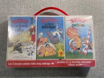 Astérix - Coffret Astérix et la rentrée Gauloise + 3 VHS, Nieuw