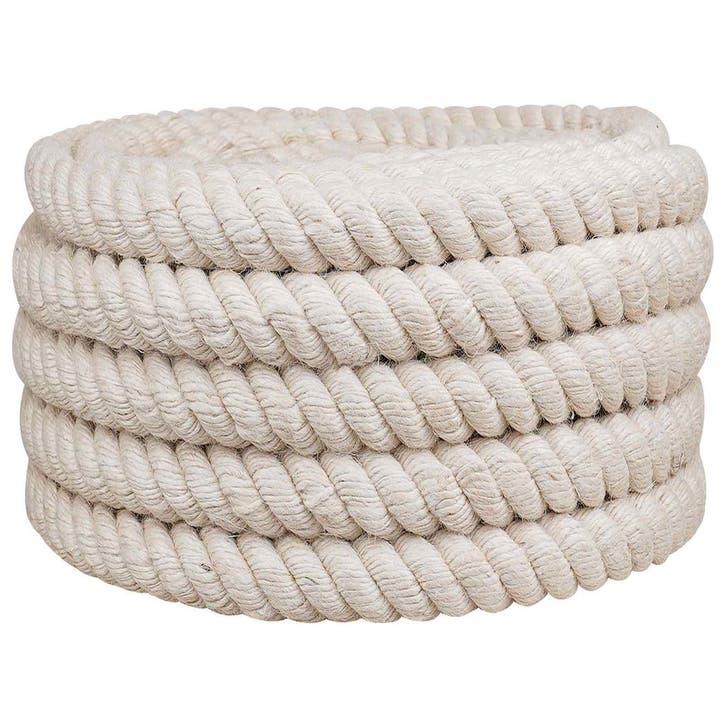 vidaXL Jute Touw 40 mm Wit 100% Tossa jute, Bricolage & Construction, Quincaillerie & Fixations, Envoi