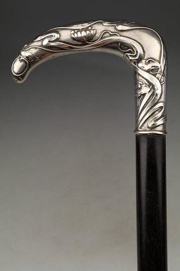 Canne de marche - Argent 800