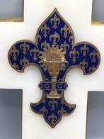 Gothisch Wijwatervat - 1850-1900 - Champlevé-emailleren