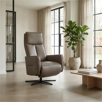Leren relaxfauteuil Honor, Ophalen of Verzenden