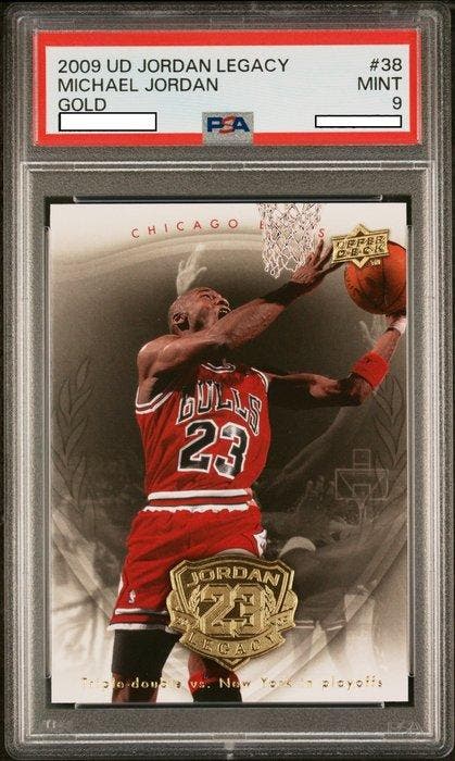 2009 Upper Deck Jordan Legacy Michael Jordan - Gold - #38, Collections, Autocollants