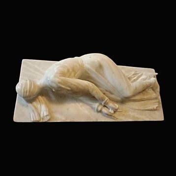 after Stefano Maderno - Beeld, Saint Cecilia - 35.5 cm -