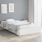 vidaXL Bedframe massief hout wit 90x200 cm, Verzenden, Nieuw