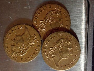 Royaume-Uni. George III. Medal 1788 (Lote de tres fichas de