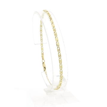 Gouden marineschakel armband (Schakelarmband), Ophalen of Verzenden, Gebruikt, Goud, Goud