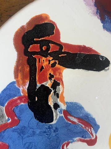 Tichelaar Makkum - Anton Martineau - Wandbord - Aardewerk -, Antiek en Kunst