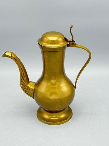 authentieke theepot kan - Theepot - Messing