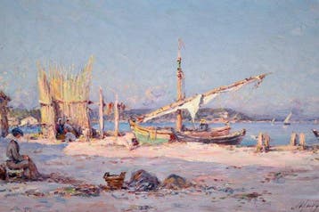 Charles Malfroy (1862-1939) - Le quai aux moules, Martigues