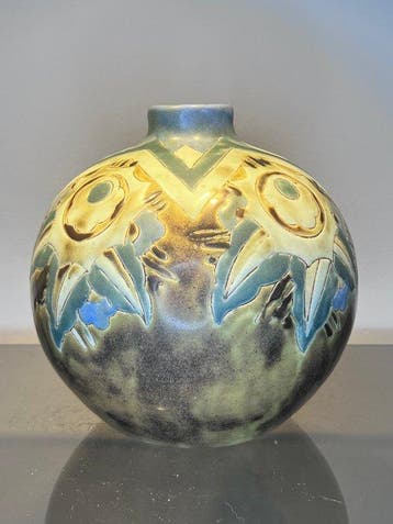 Keramis Boch, Keramis, Boch Frères - Charles Catteau - Vase, Antiek en Kunst
