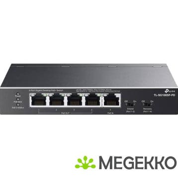 TP-Link TL-SG1005P-PD switch PoE Zwart, Verzenden