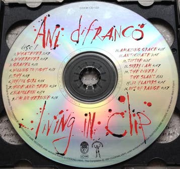 Ani DiFranco - Living In Clip (2xCD, 1997), Verzenden, Gebruikt