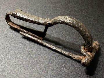 Romain tardif / protobyzantine Fer Fibule de broche