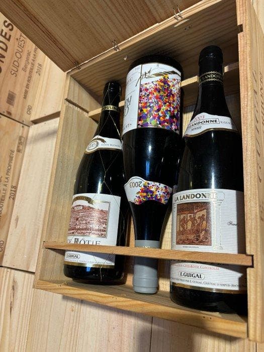 2003 E. Guigal, Trilogie, La Turque, La Landonne & La, Collections, Vins