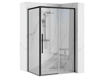 Veiling - Design Douchecabine Zwart 120x90 cm – 6 mm Veili, Bricolage & Construction, Sanitaire