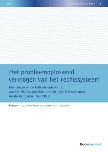 Het probleemoplossend vermogen van het rechtssysteem / NILG, Verzenden, Zo goed als nieuw