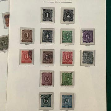 Occupation alliée - Allemagne 1946/1948 - Trois millésimes, Gestempeld