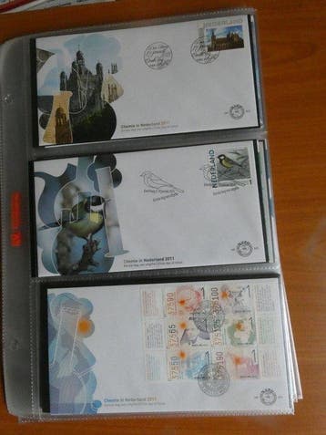 Nederland 2011/2013 - Collecie FDCs in DAVO album - NVPH e