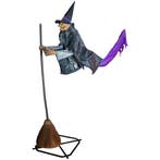 Halloween Decoratie Vliegende Heks Willa 310 Cm Animatronic, Nieuw