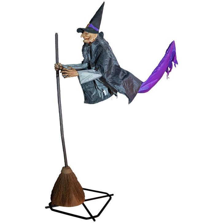 Halloween Decoratie Vliegende Heks Willa 310 Cm Animatronic, Kinderen en Baby's, Speelgoed | Poppen