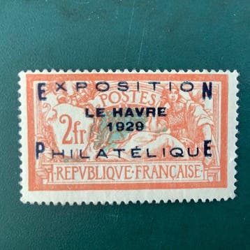France 1929 - Expo du Havre signée - MNH - Yvert 257A, Postzegels en Munten, Gestempeld