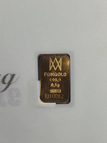 Wereld. Zum Geburtstag - 0,1g (.999) (Zonder minimumprijs)