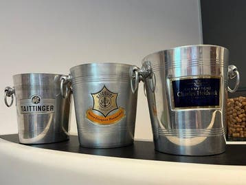 Veuve Clicquot, Taittinger, Charles Heidsieck - Champagne, Antiek en Kunst