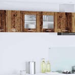 vidaXL Hangkast Oud Hout en Wit 80 x 31 x 40 cm Bewerkt hout, Verzenden, Nieuw