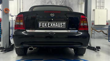 FOX Opel Astra G Coupe Turbo achterdemper single-flow Ø70mm, Verzenden