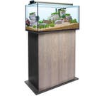 Aquatank 82x40x40cm aquarium + meubel silver oak, Ophalen of Verzenden, Leeg aquarium