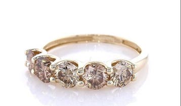 Zonder minimumprijs - Ring - 14 karaat Geel goud - 1.65ct., Nieuw