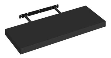 2dekans | Esituro Hangende Wandplank Zwart 80 x 23 x 3,8 cm, Huis en Inrichting, Kasten | Boekenkasten, Ophalen of Verzenden, Nieuw