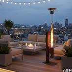 ASH Pelletkachel - Flores Terrasverwarmer cortenstaal, Verzenden, Nieuw