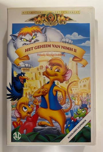 HET GEHEIM VAN NIMH 2 TIMMY BRENGT REDDING (VHS), Cd's en Dvd's, Gebruikt