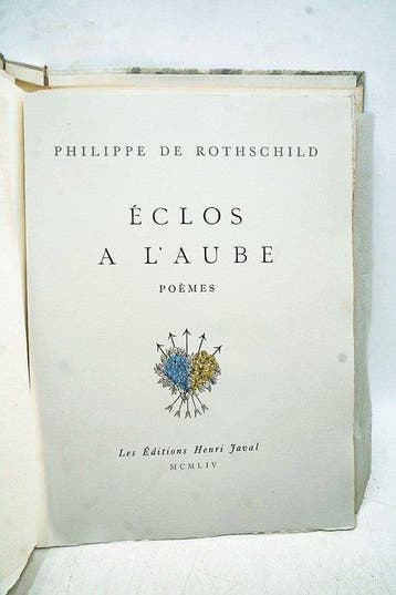 Philippe de Rothschild / Mario Avati - Poèmes : A l’aube