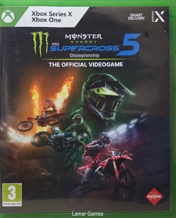 Monster Energy Supercross 5 (xbox series x tweedehands game), Ophalen of Verzenden, Nieuw