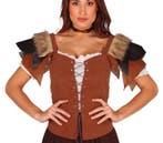 Vest Leer Dames Bruin L, Verzenden