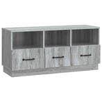 vidaXL TV Kast met lade Grijs sonoma 102 x 34,5 x 47 cm, Verzenden, Nieuw