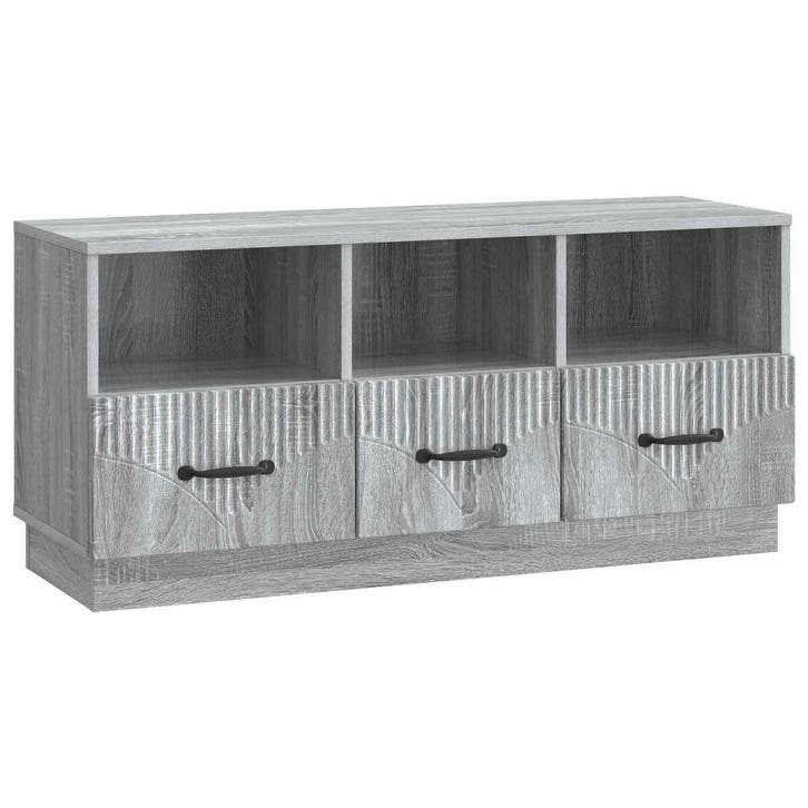 vidaXL TV Kast met lade Grijs sonoma 102 x 34,5 x 47 cm, Maison & Meubles, Armoires | Mobilier de télévision, Envoi