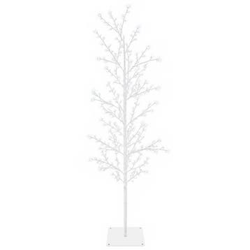 vidaXL Micro berken kerstboom Wit 150 cm Staal 360 LEDs, Verzenden