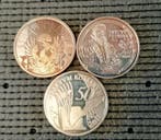 Belgique. 10 Euro 2005/2007 (3 coins) (Sans prix de réserve), Postzegels en Munten